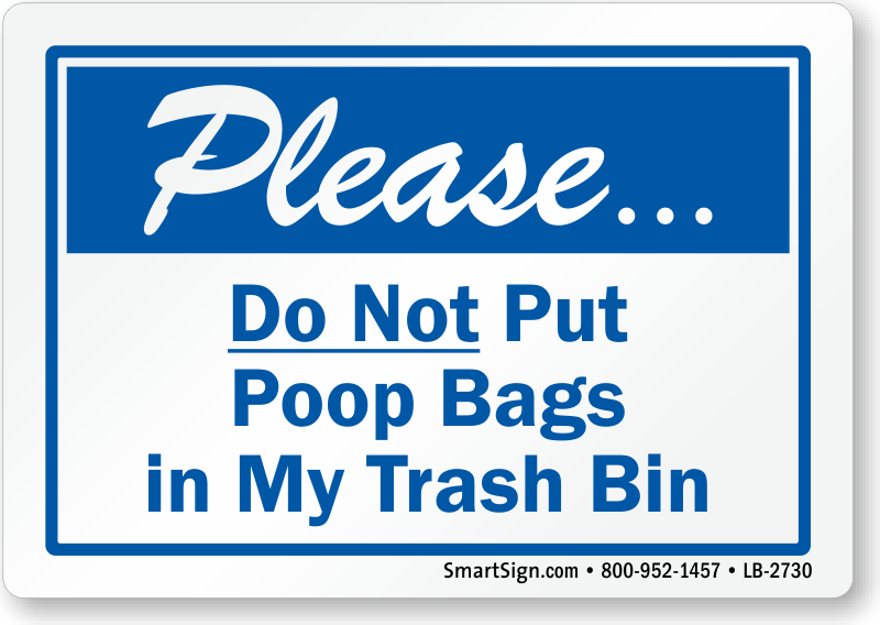 Image result for dog poop in dumpster