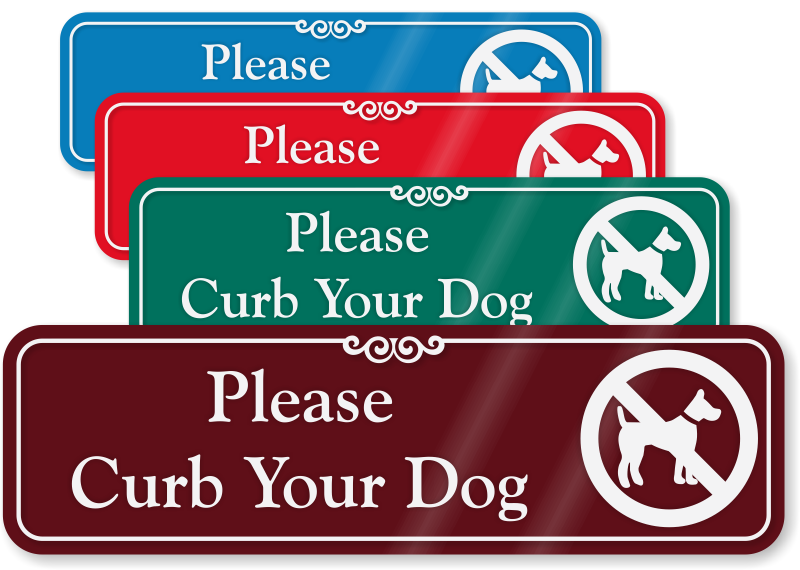 curb-your-dog-sign-be-a-good-neighbor-sign-yard-sign-laser-etsy