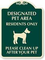 Designer Pet Sign 
