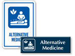 Alternative Medicine Door Signs