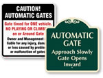Automatic Gate Signs