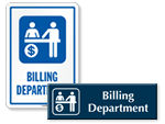 Billing Department Signs