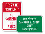 Campground Registration Signs