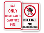 Campsite Safety Signs