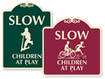 Designer Children at Play Signs