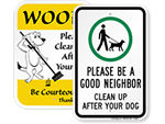 Clean Up Signs