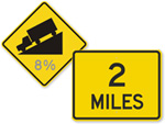Custom Distance Road Signs