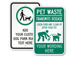 Custom Dog Poop Signs