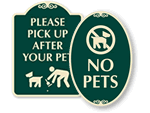 Designer Dog Poop Signs