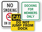 Dock Signs & Pier Signs