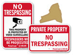 No Trespassing Signs for New York