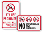 No ATV Signs