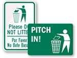 Pitch In Signs and Labels