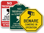 Playground Surveillance Signs