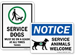 Service Animal Signs