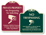 Decorative Video Surveillance Signs