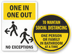 Maximum Occupancy for Bathroom Signs