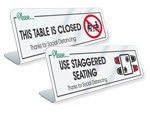 TableTop Signs for Cafeterias