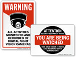 Video Surveillance Yard Signs