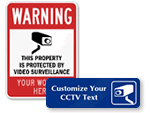 Custom Surveillance Signs & CCTV Signs