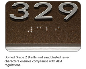 Apex Office Door Braille Sign