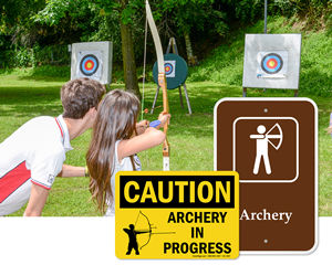 Archery Range Signs