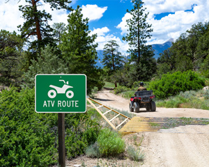 ATV Rout Sign