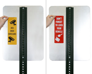 Parking Lot Sign Decals with Graphic