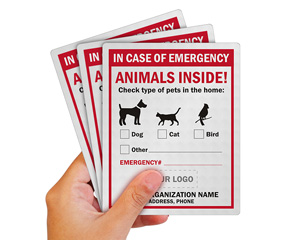Custom In Case of Emergency Animals Inside