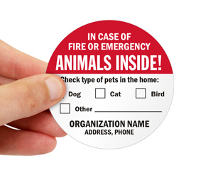 Custom Pet Rescue Stickers
