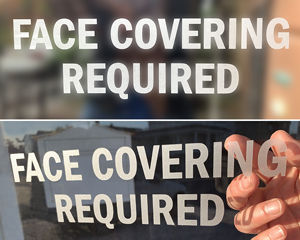 Face Covering Required Die Cuts Decals