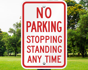 No Parking Idaho Sign