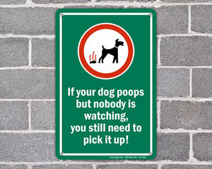 If Your Dog Poops But Nobody Is Watching, You Still Need To Pickit Up