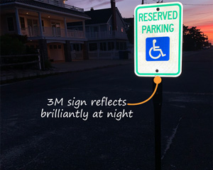 Electric Reserved Parking Ada Sign
