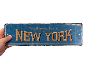 New york state vintage street sign