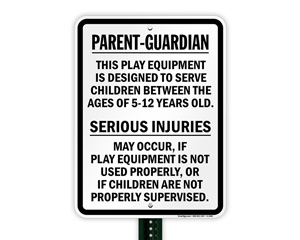 Playground Surveillance Sign