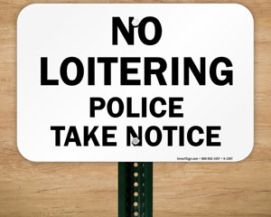Police Take Notice Signs