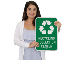 Recycling Collection Center Signs