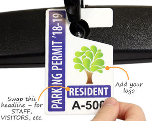 Resident parking tag