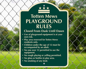 Custom Signature™  Playground Signs