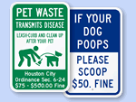 Custom Dog Poop Signs