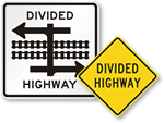Looking for Divided Highway Signs?
