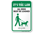 Dog Leash Signs By State