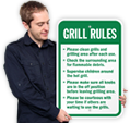 Grill Etiquette Signs
