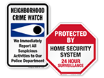 Home Security Signs
