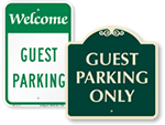 Looking for Guest Parking Signs?