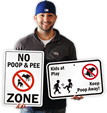 No Dog Poop Signs