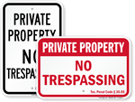 No Trespassing Signs by State