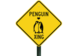 Penguin Crossing Signs