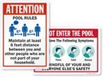 Looking for Social Distancing Pool Signs?